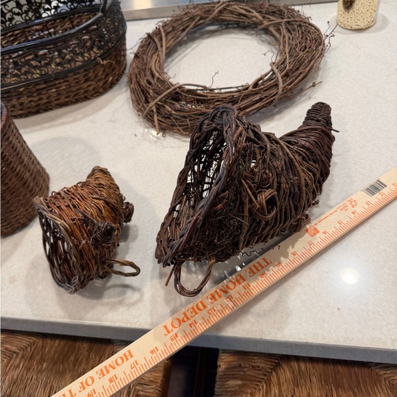 Rustic Wicker Basket Bundle Set - Picture 6 of 8